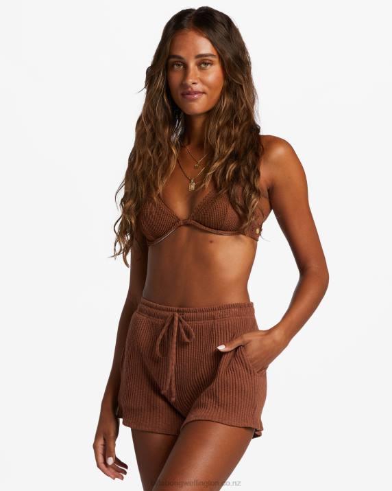 Women Toasted Coconut Billabong Keep Going Elastic Shorts 80P81879