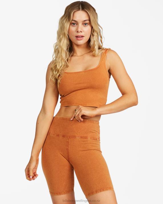 Women Toffee Billabong Biker Babe Shorts 80P82296
