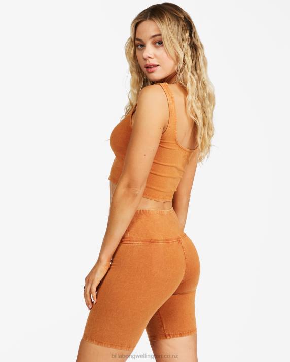 Women Toffee Billabong Biker Babe Shorts 80P82296