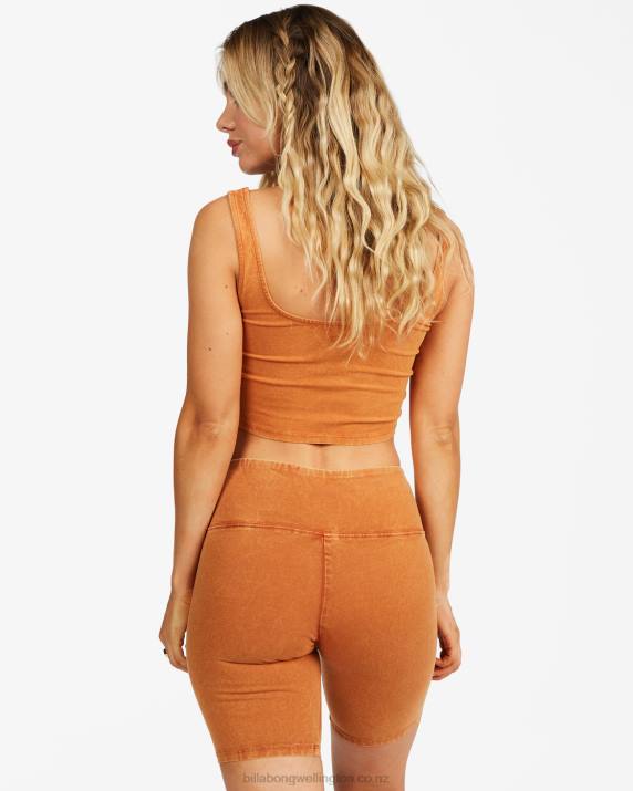 Women Toffee Billabong Biker Babe Shorts 80P82296