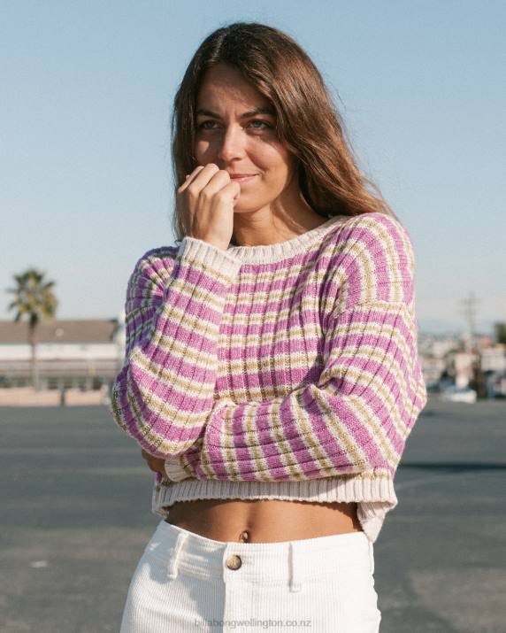 Women Bright Orchid Billabong In A Daze Cozy Sweater 80P82194