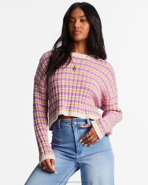 Women Bright Orchid Billabong In A Daze Cozy Sweater 80P82194