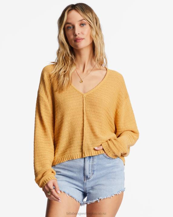 Women Gold Coast Billabong Every Day Pullover Sweater 80P82139