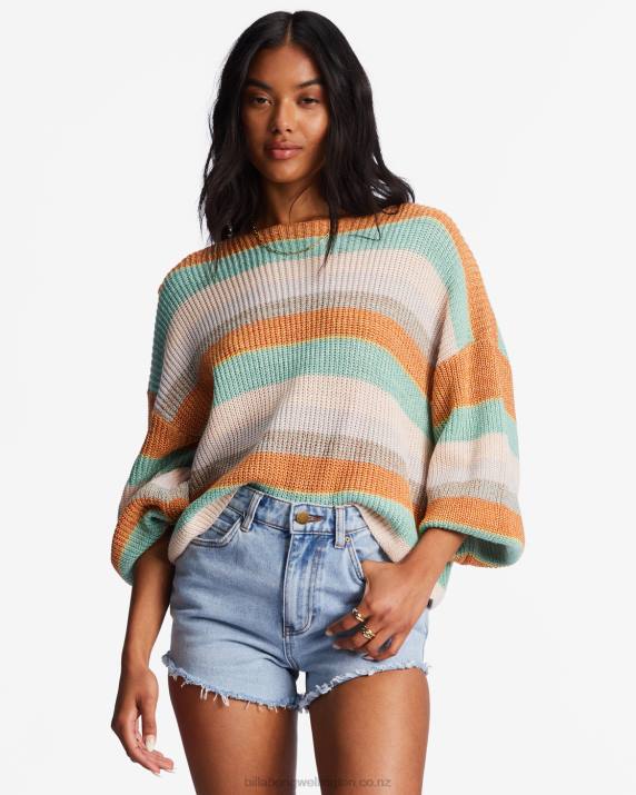 Women Multi Billabong Spaced Out Pullover Sweater 80P82170