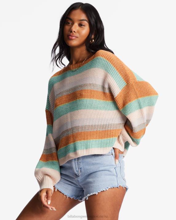 Women Multi Billabong Spaced Out Pullover Sweater 80P82170