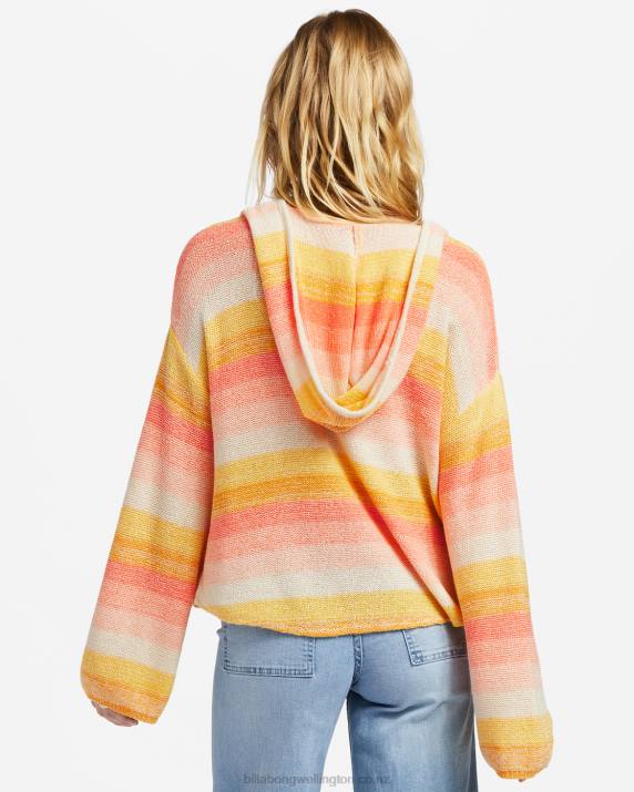 Women Peach Pie Billabong Baja Beach Hooded Sweater 80P81862