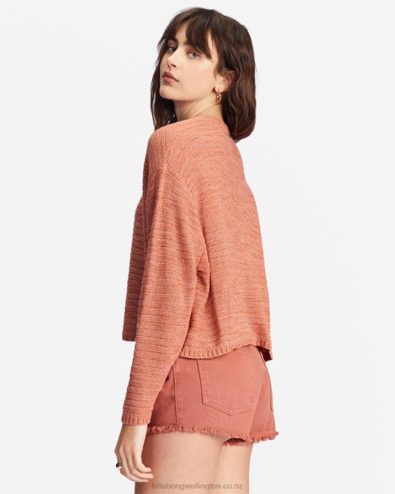 Women Sweet Chocolate Billabong Every Day Pullover Sweater 80P82211
