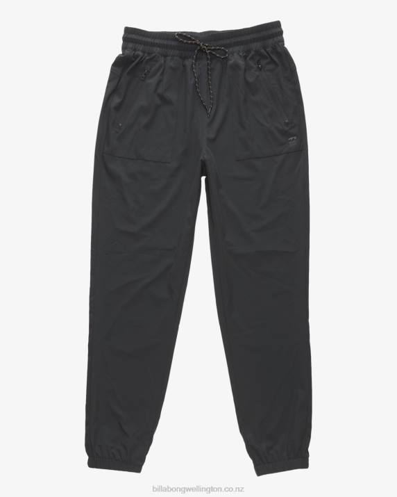Women Black Billabong A/Div Canyon Jogger Sweatpants 80P82065
