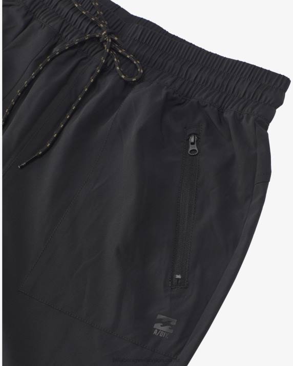 Women Black Billabong A/Div Canyon Jogger Sweatpants 80P82065