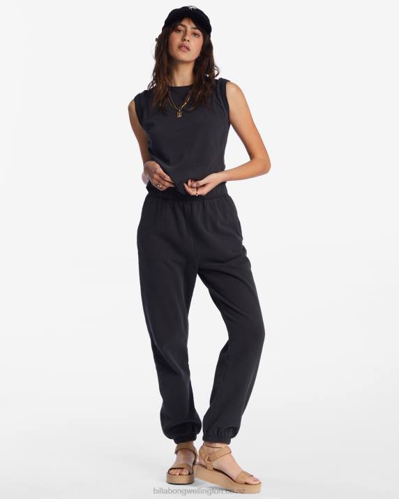 Women Black Sands Billabong Saturday Sweatpants 80P82023