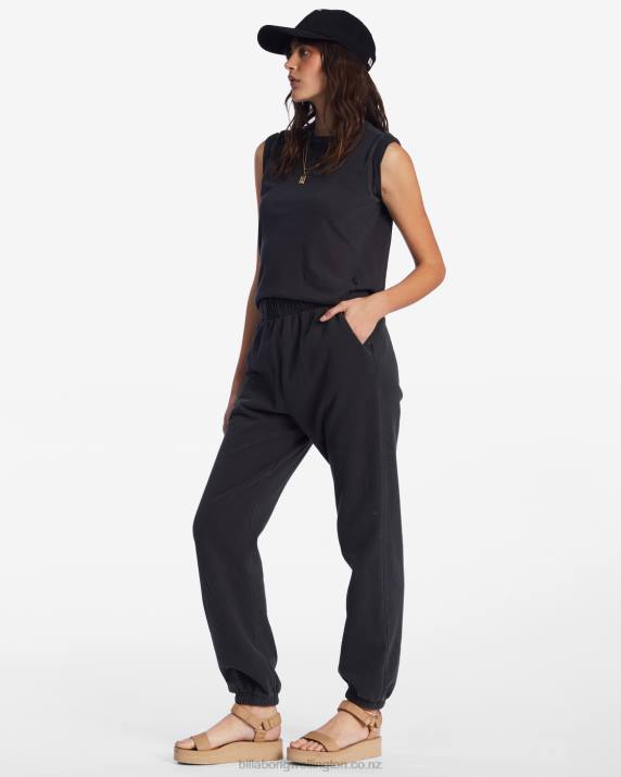 Women Black Sands Billabong Saturday Sweatpants 80P82023