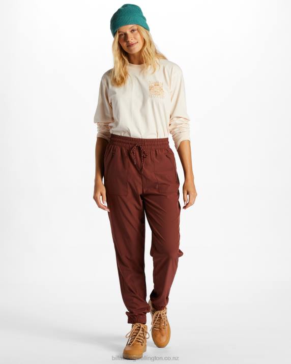 Women Rosewood Billabong A/Div Canyon Jogger Sweatpants 80P82084