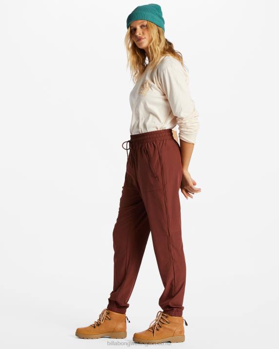 Women Rosewood Billabong A/Div Canyon Jogger Sweatpants 80P82084