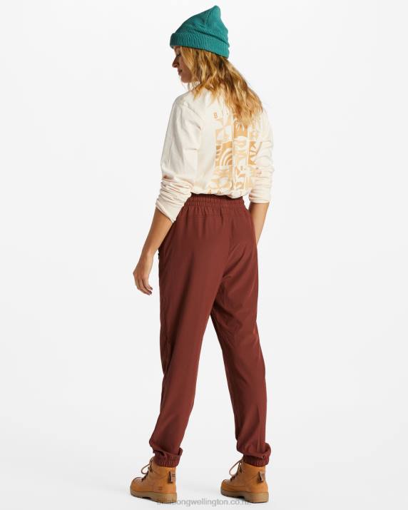 Women Rosewood Billabong A/Div Canyon Jogger Sweatpants 80P82084