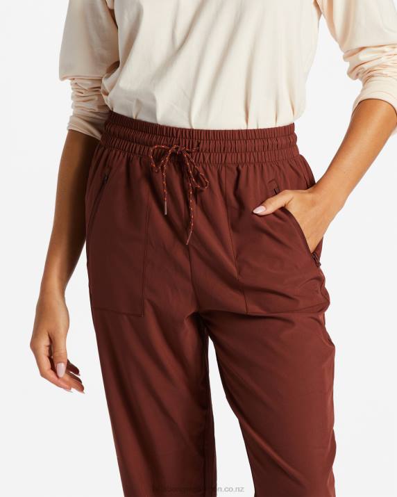 Women Rosewood Billabong A/Div Canyon Jogger Sweatpants 80P82084
