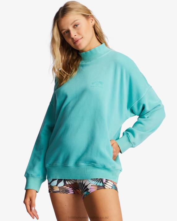 Women Lagoon Billabong A/Div Canyon Mock Neck Sweatshirt 80P82187