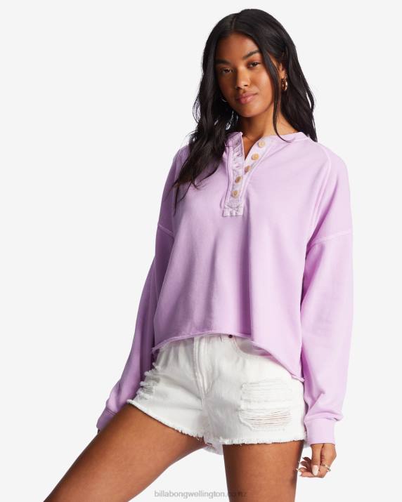 Women Lilac Dream Billabong Keep Talking Sweatshirt 80P81970