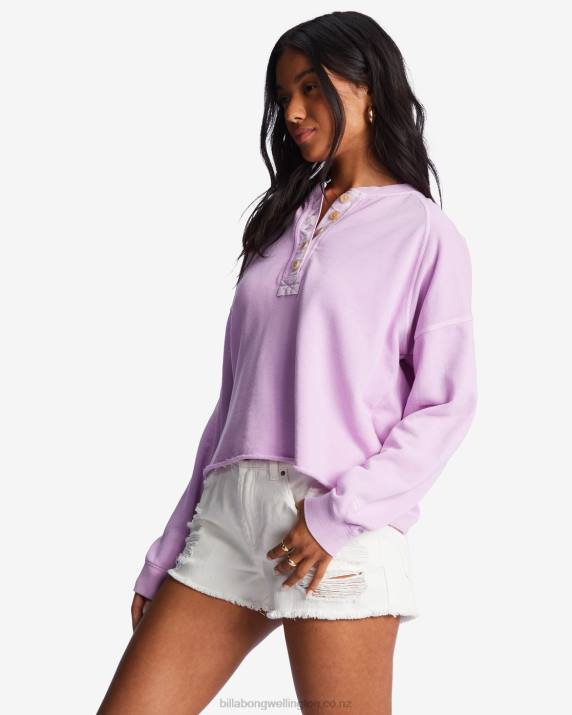 Women Lilac Dream Billabong Keep Talking Sweatshirt 80P81970