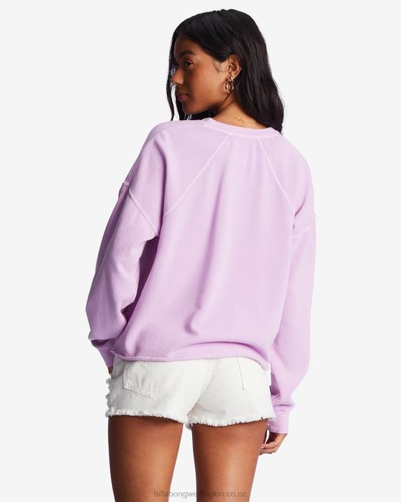 Women Lilac Dream Billabong Keep Talking Sweatshirt 80P81970