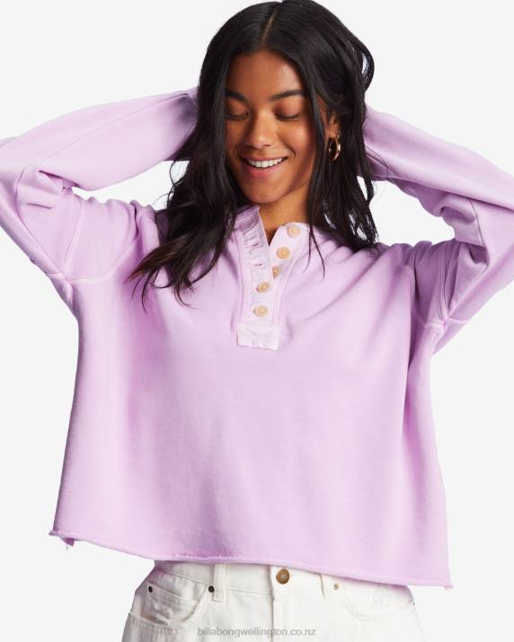 Women Lilac Dream Billabong Keep Talking Sweatshirt 80P81970