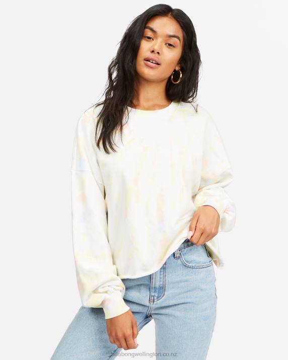 Women Multi Billabong Dreamy Hues Crewneck Sweatshirt 80P82343