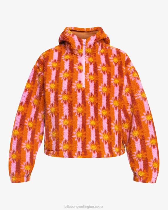 Women Orange KissBillabong x Smiley Cozy Smiles Sweatshirt 80P82186