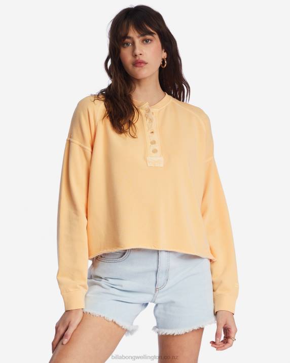 Women Peach Punch Billabong Keep Talking Sweatshirt 80P81932