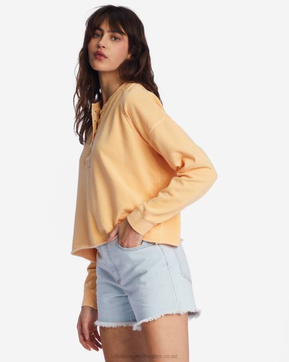 Women Peach Punch Billabong Keep Talking Sweatshirt 80P81932