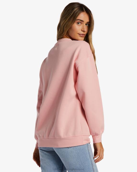 Women Pink Lemonade Billabong Stay Wavy Sweatshirt 80P82086