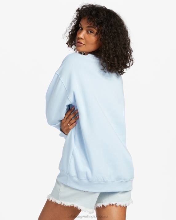 Women Rain Drop Billabong Beach Dreams Sweatshirt 80P81887