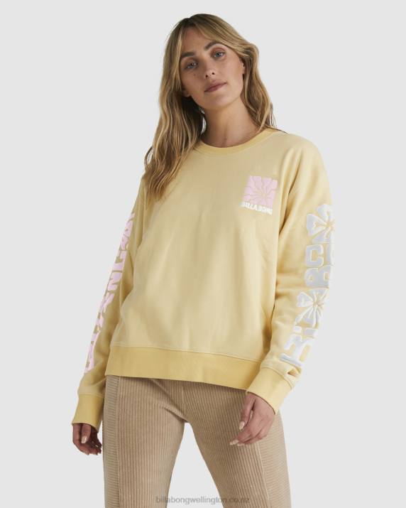 Women Sol Rise Billabong Tiki Ride Brooklyn Sweatshirt 80P81835