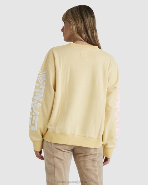 Women Sol Rise Billabong Tiki Ride Brooklyn Sweatshirt 80P81835