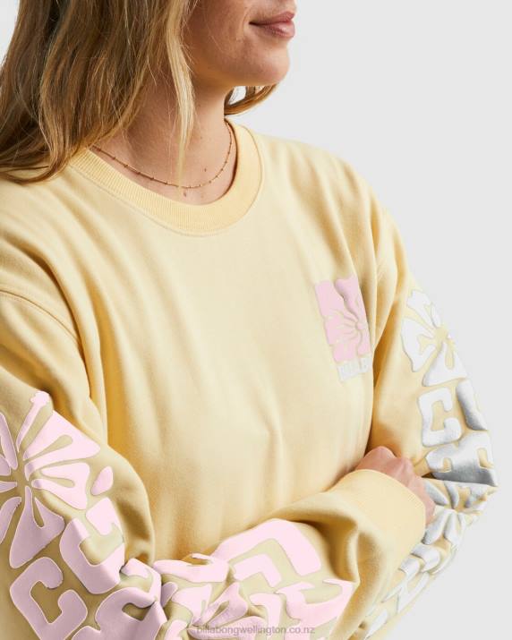 Women Sol Rise Billabong Tiki Ride Brooklyn Sweatshirt 80P81835