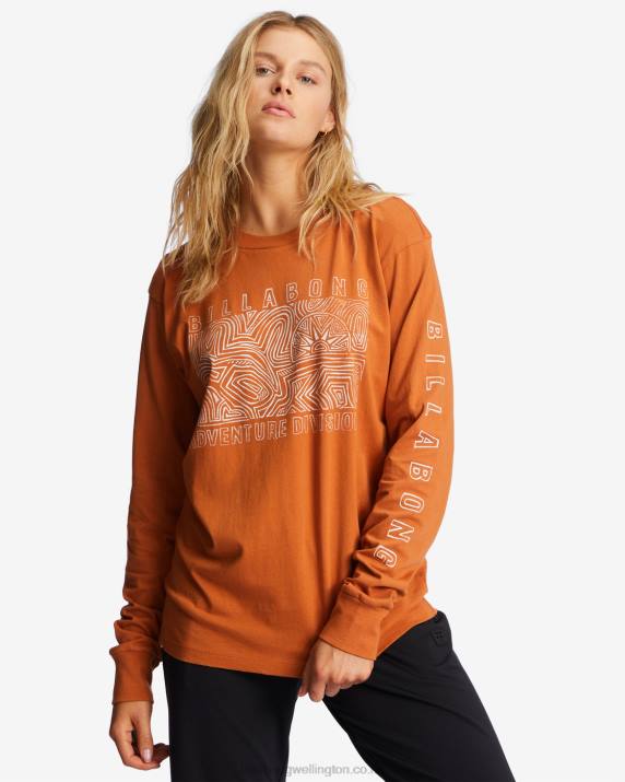Women Adobe Billabong A/Div Long Sleeve T-Shirt 80P82225