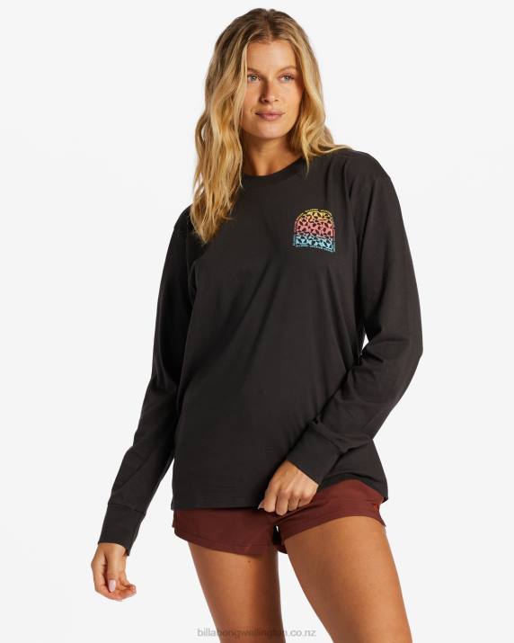 Women Black Sands Billabong A/Div Long Sleeve T-Shirt 80P82078