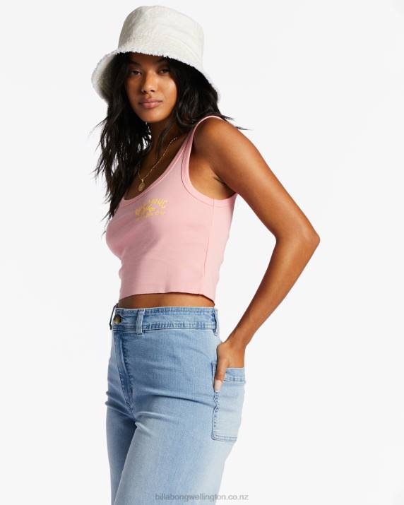 Women Flamingo Billabong Sun Coast T-Shirt 80P82051