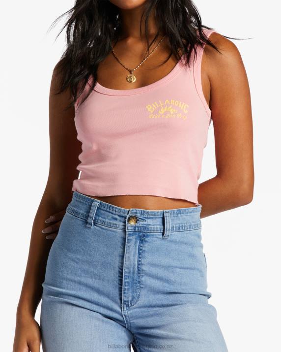 Women Flamingo Billabong Sun Coast T-Shirt 80P82051