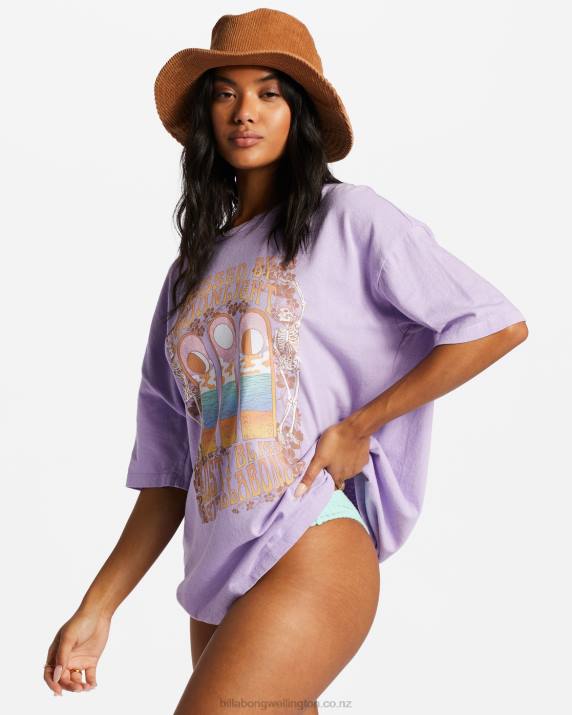 Women Lilac Breeze Billabong Moonlight Kiss T-Shirt 80P82030