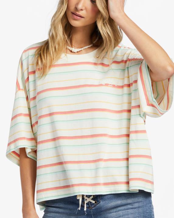 Women Multi Billabong Feeling Free Boxy T-Shirt 80P81772