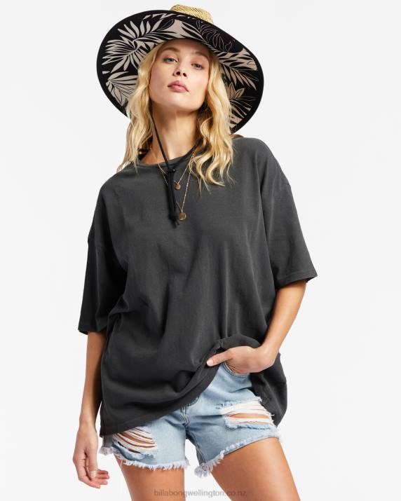 Women Off Black Billabong Essentials True Boy T-Shirt 80P81990