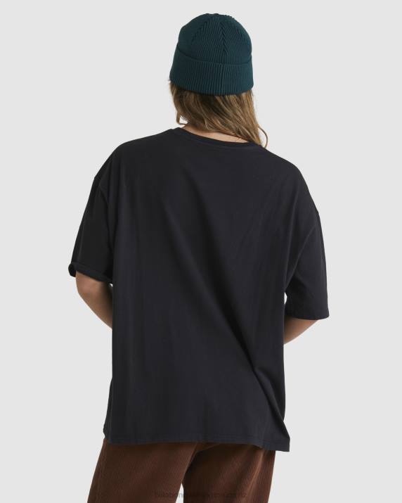 Women Off Black Billabong On Tour Oversized T-Shirt 80P81888
