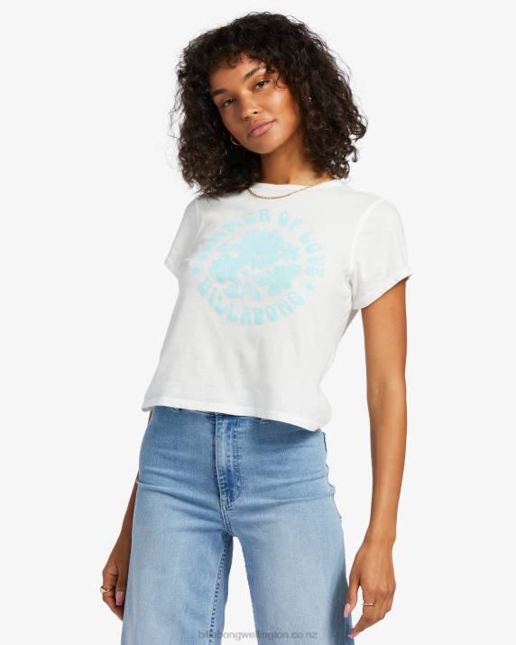 Women Salt Crystal Billabong Summer Of Love T-Shirt 80P81831