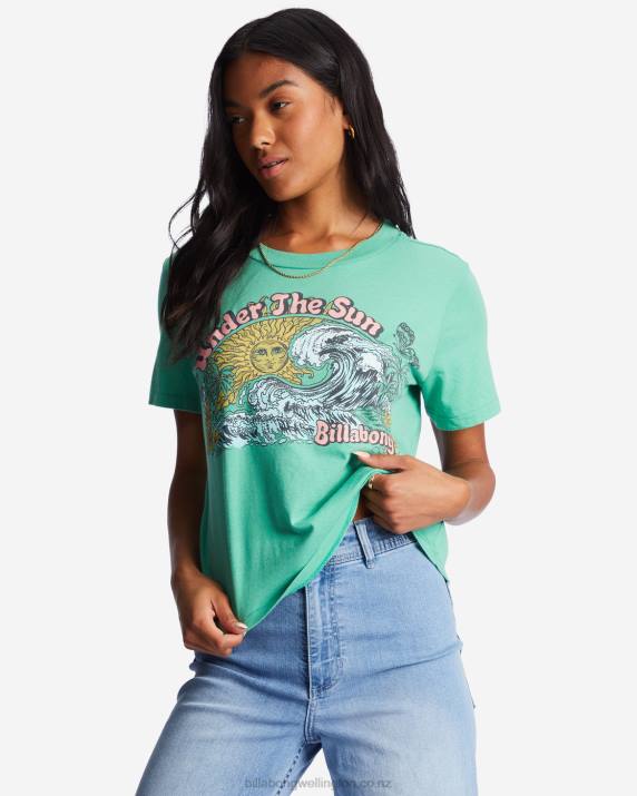Women Sweet Grass Billabong Choppy Waters T-Shirt 80P81936