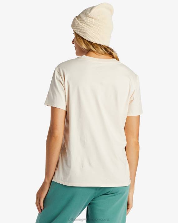 Women White Cap Billabong A/Div T-Shirt 80P82055