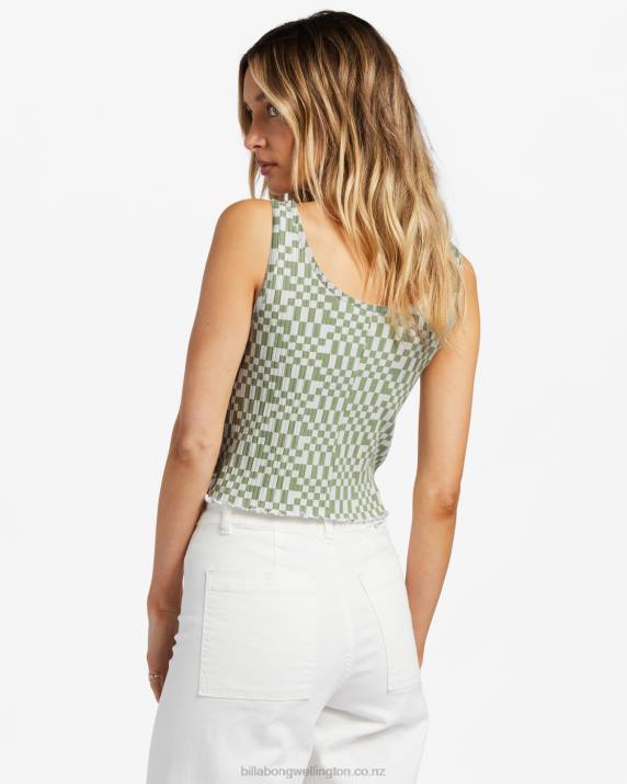 Women Avocado Billabong Notch Tank Top 80P81800