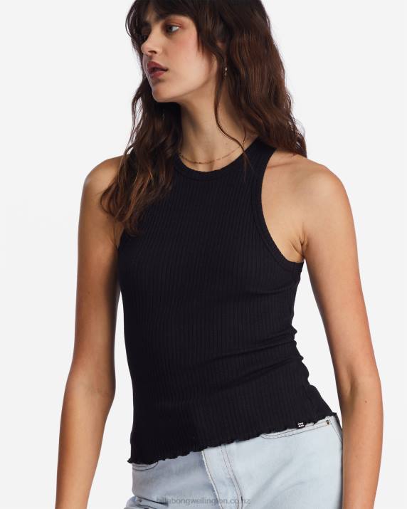 Women Black Pebble Billabong Tomboy Tank Top 80P82143