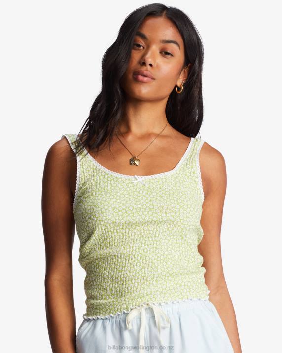 Women Moss Meadow Billabong Till Dawn Tank Top 80P82144