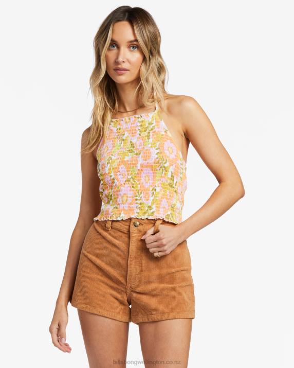 Women Orange Peel Billabong Feels Like Summer Tank Top 80P81858