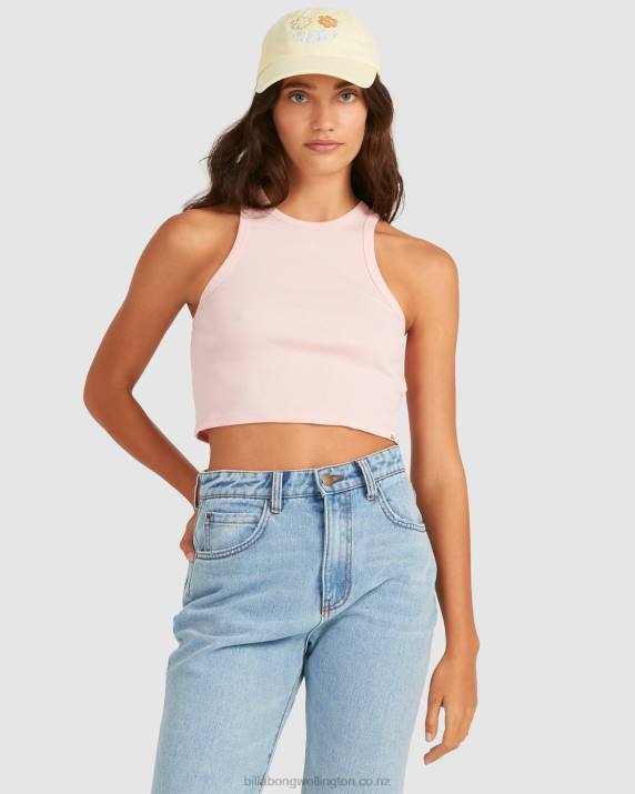 Women Pale Pink Billabong Jessie Tank Top 80P82368