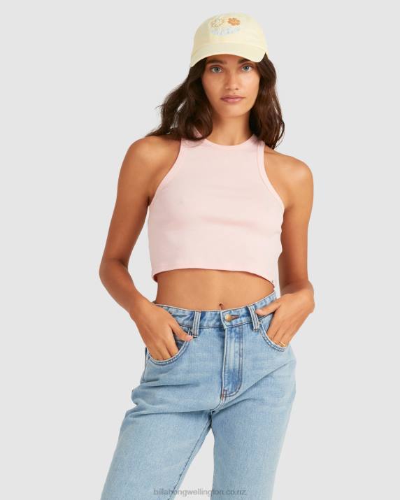 Women Pale Pink Billabong Jessie Tank Top 80P82368